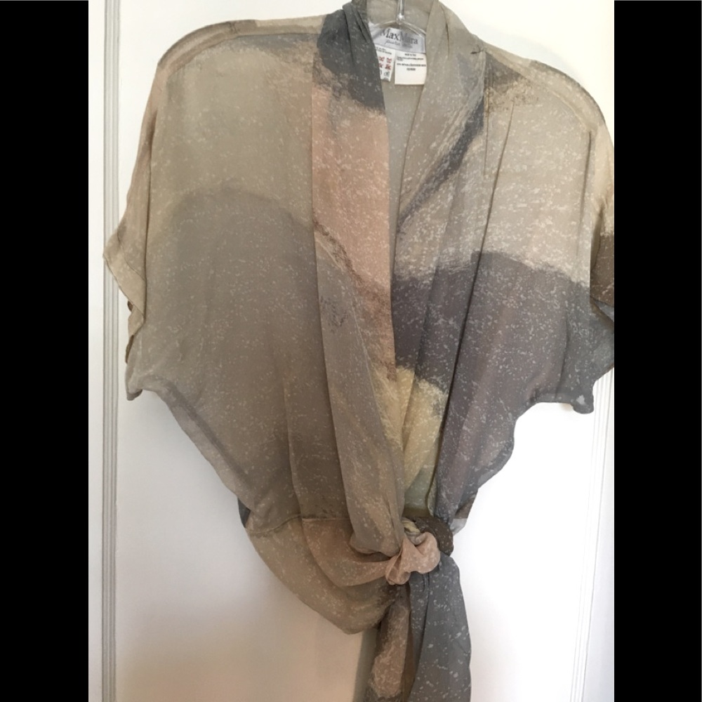 Max Mara silk chiffon blouse